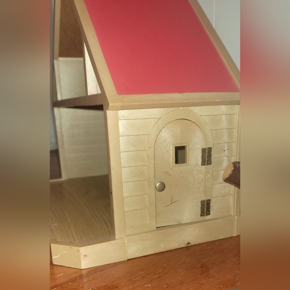 Vtg Red Roof Sylvanian Families EPOCH House, Treehouse, Bench - Picture 6 of 9